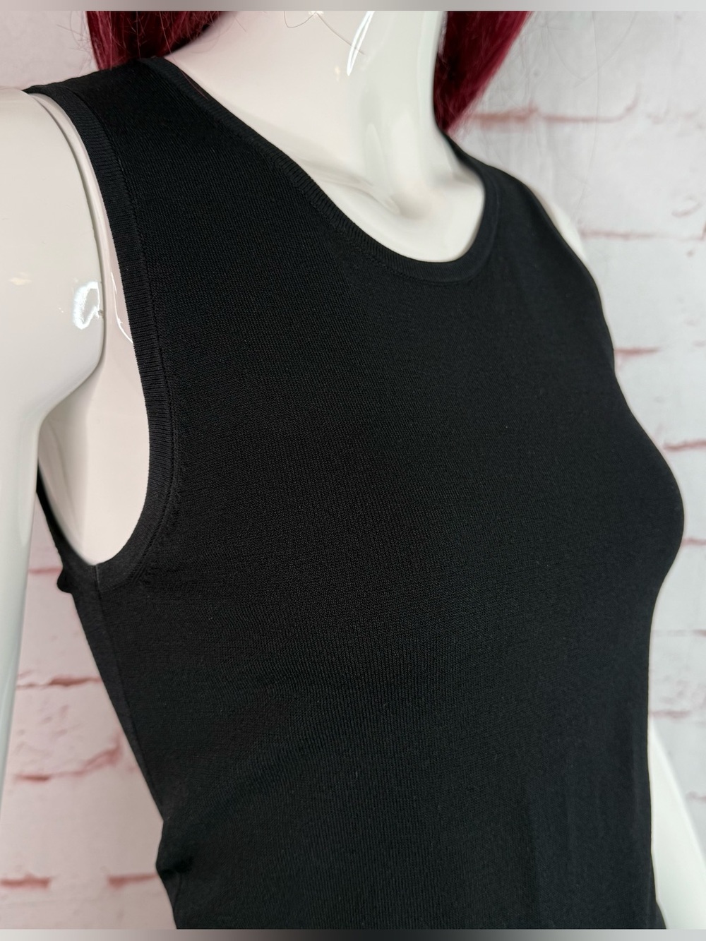 PARKER XS Kennedy Black Knit Pleated Skirt Drop Waist Lace Up Ties Tank Dress XS - Picture 15 of 16